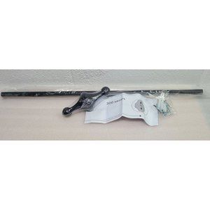 New Bennington Metal Towel Bar Black 24" 300 Series Finials